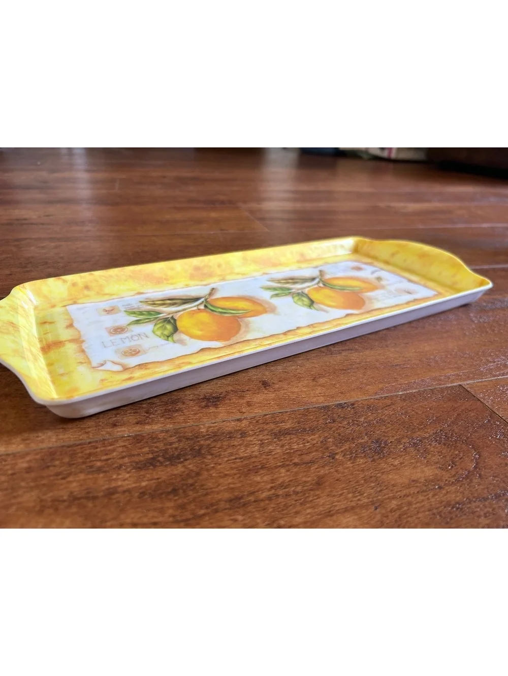 Need Melamine Lemon Pattern Serving Tray